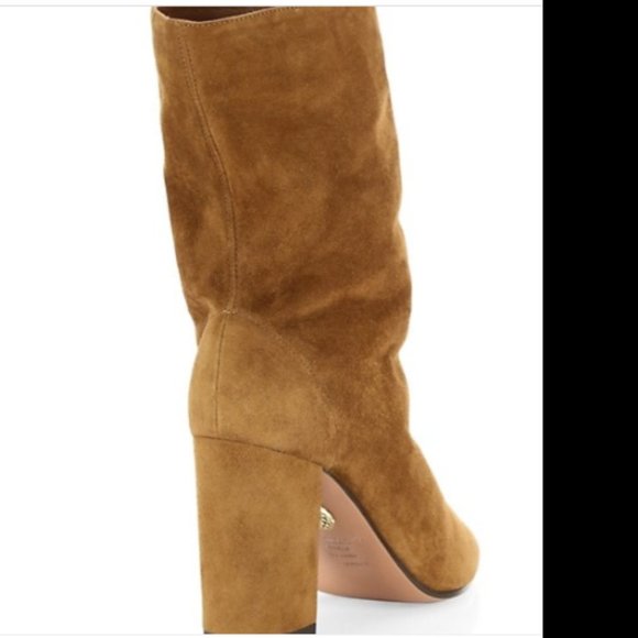 aquazzura boogie suede ankle boots size 8 - Picture 3 of 8